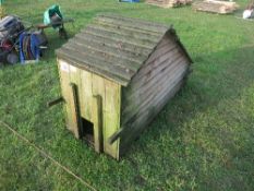 Wooden chicken pen cage