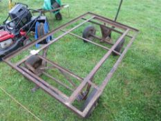 Old 4 wheel trolley