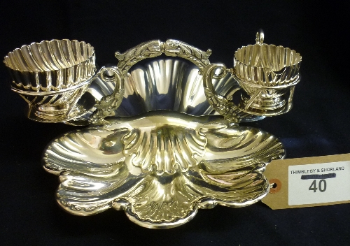 Mappin & Webb silver plated strawberry dish