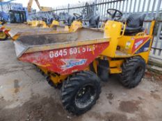 Thwaites 1 tonne hydrostatic skip loader (2007) A0011534 1372 hrs Runs, Drives, Tips