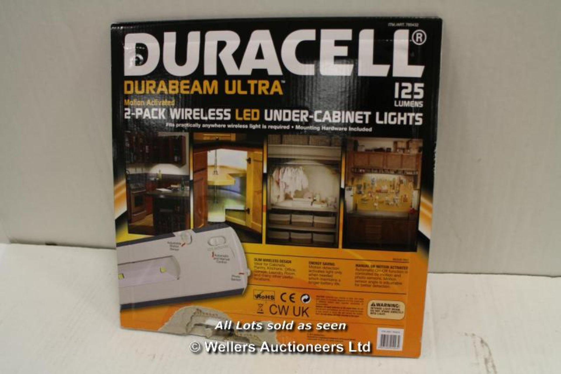*1 PACK OF DURACELL WIRELESS UNDER-CABINET LIGHTS. - Image 2 of 2