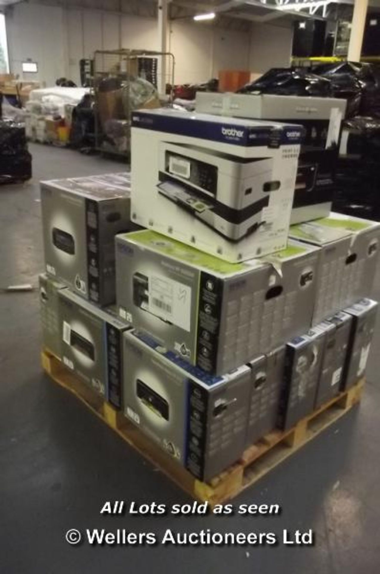 *1X PALLET OF APPROX 20X MIXED BOXED PRINTERS INC 1X BROTHER MFCJ4510, 2X EPSON WF3520, 2X XP312, 8X - Image 2 of 2