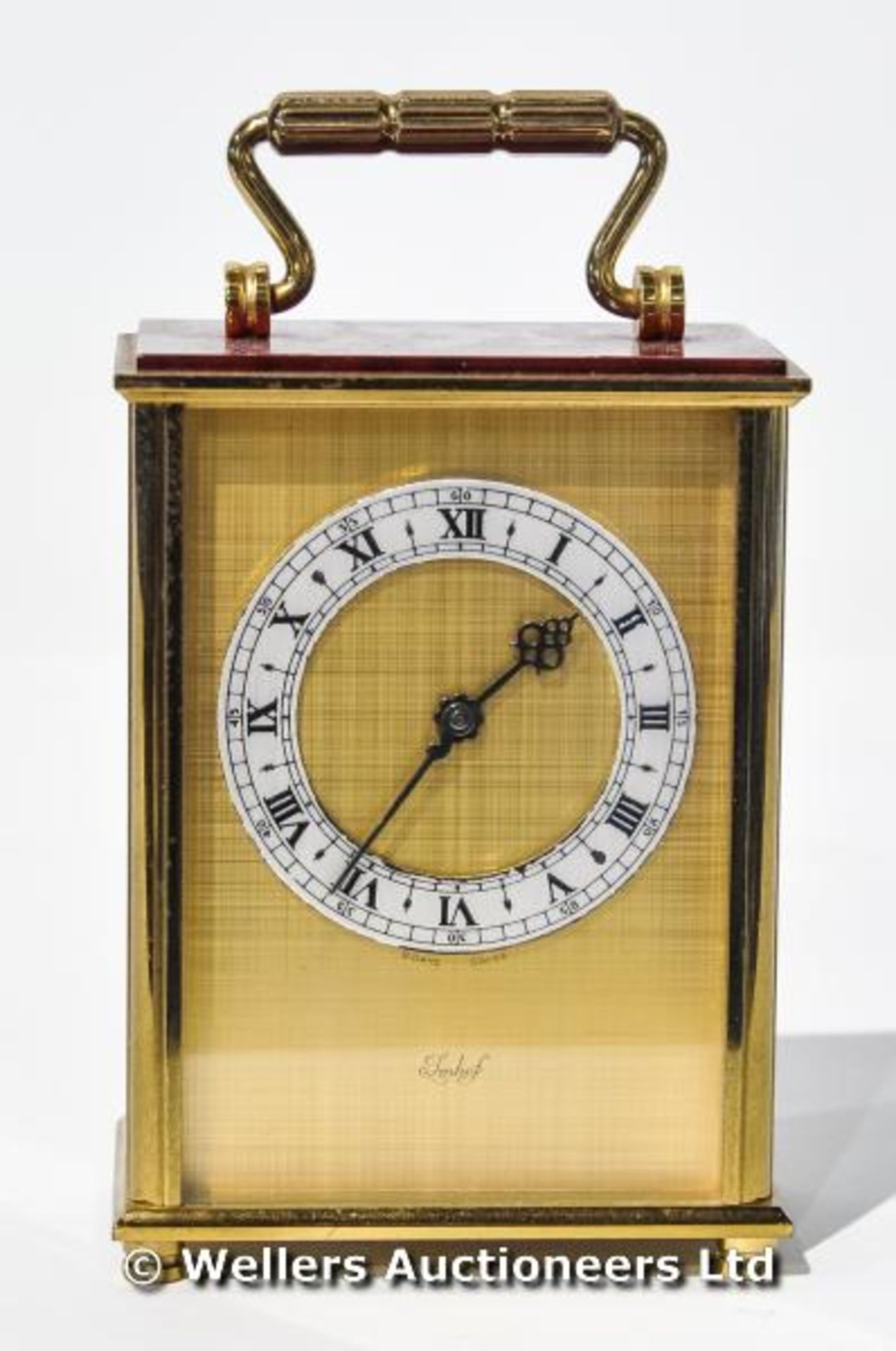 Imhof carriage clock, with Swiss movement - Image 2 of 6