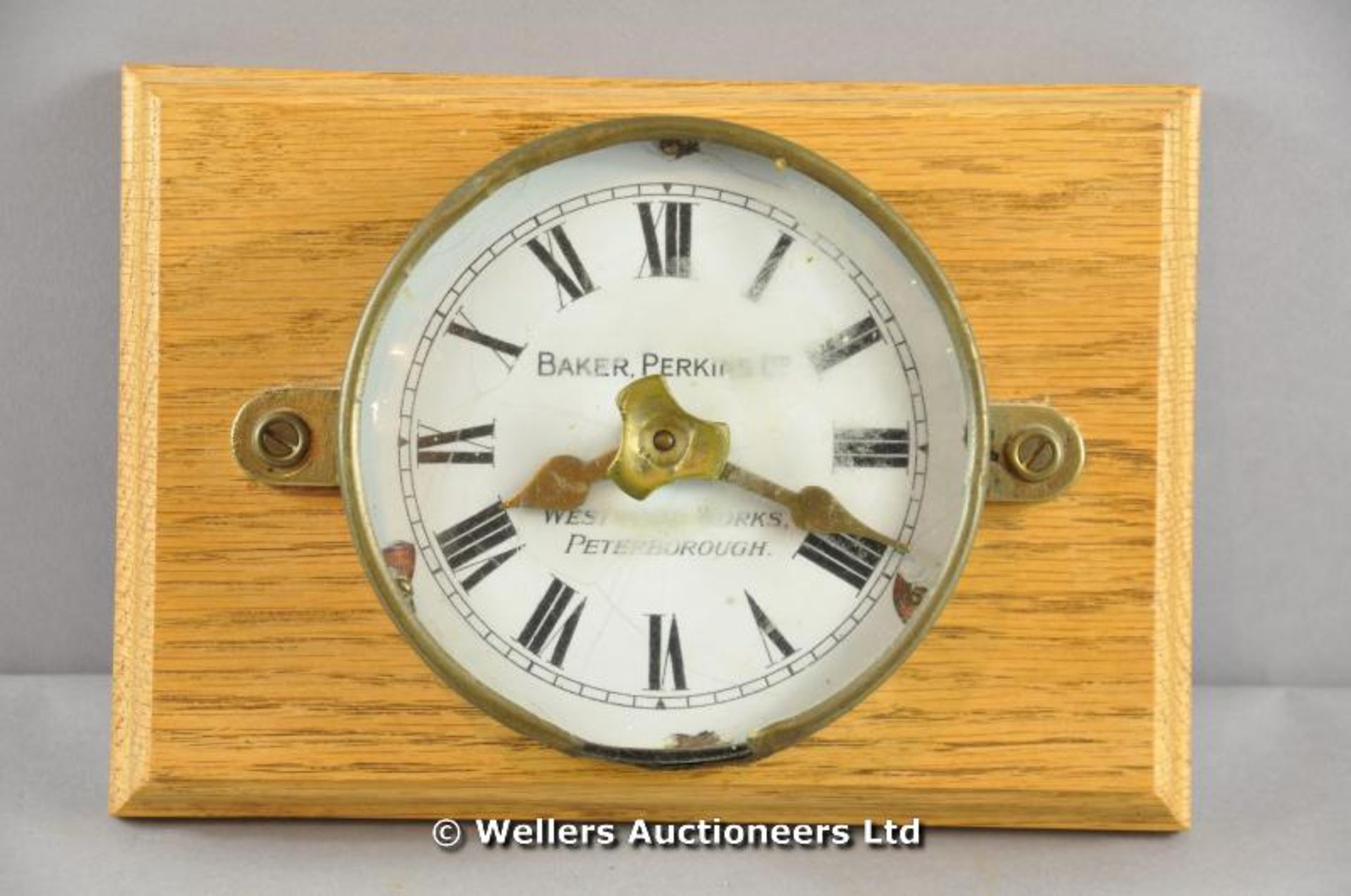 A works clock for Baker Perkins Ltd. C1930 Westwood Works Peterborough