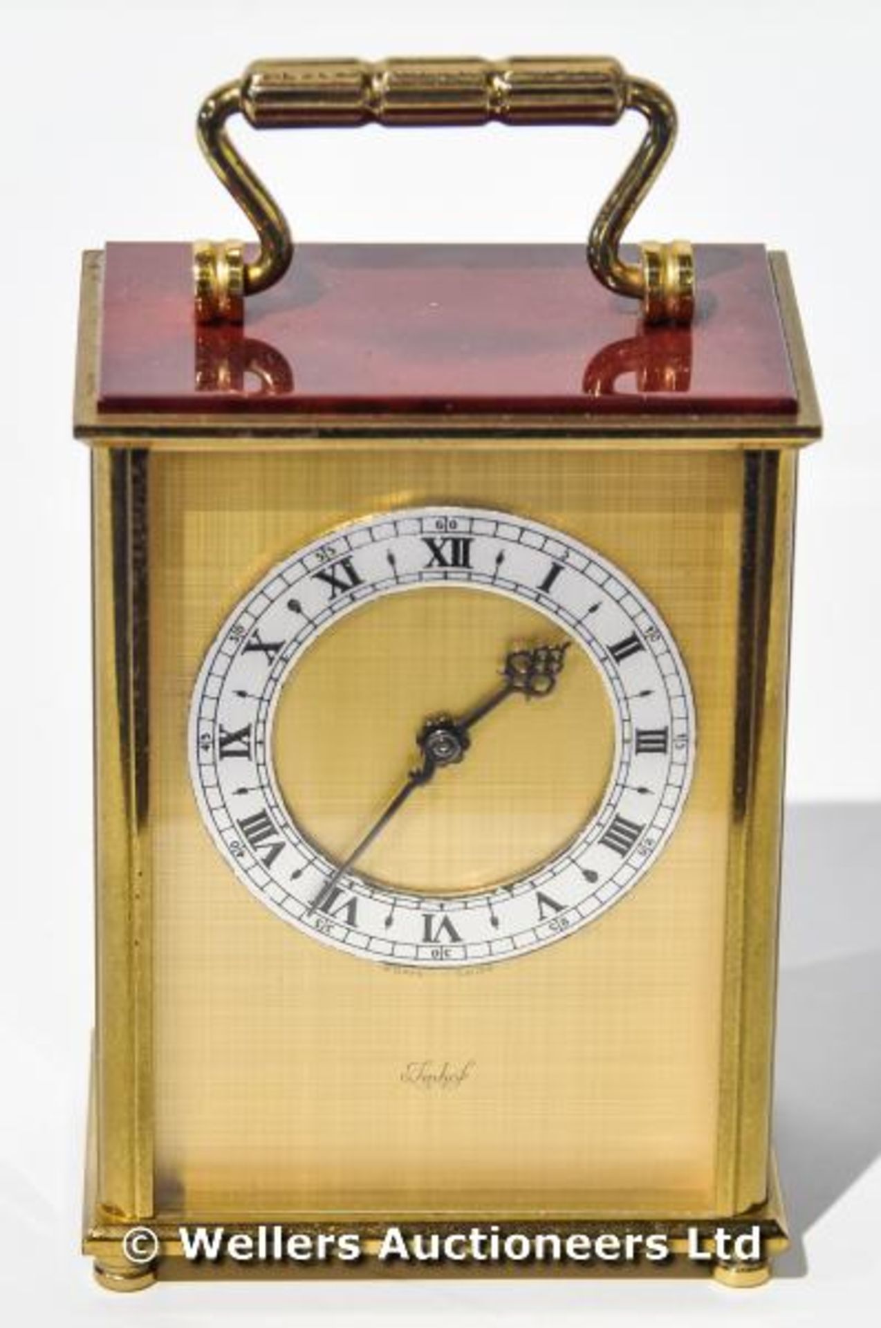 Imhof carriage clock, with Swiss movement