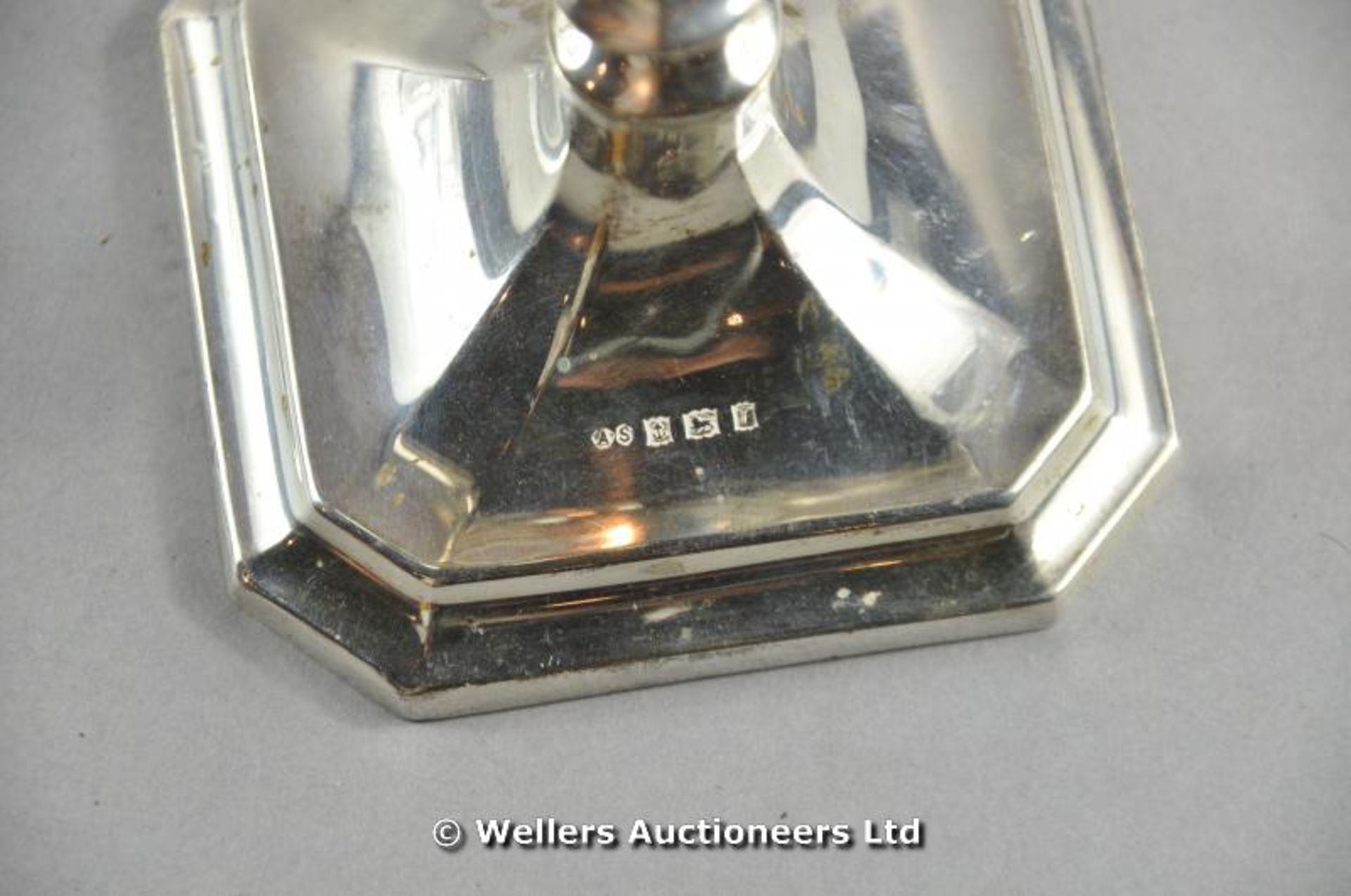 *A silver Menorah, Birmingham 1968, 280 gms (Lot subject to VAT) - Image 3 of 3