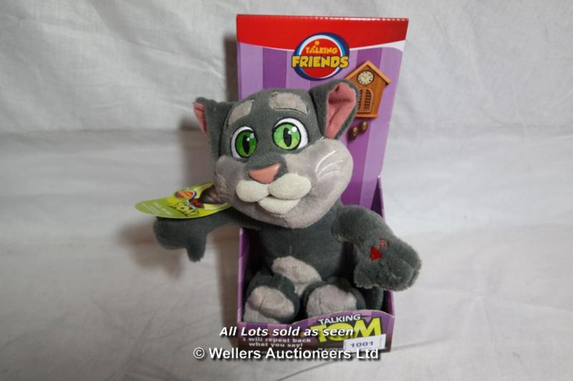 *TALKING TOM TALK TO ME! SOFT TOY / GRADE: UNCLAIMED PROPERTY / BOXED (DC2)[TA191214-1001}