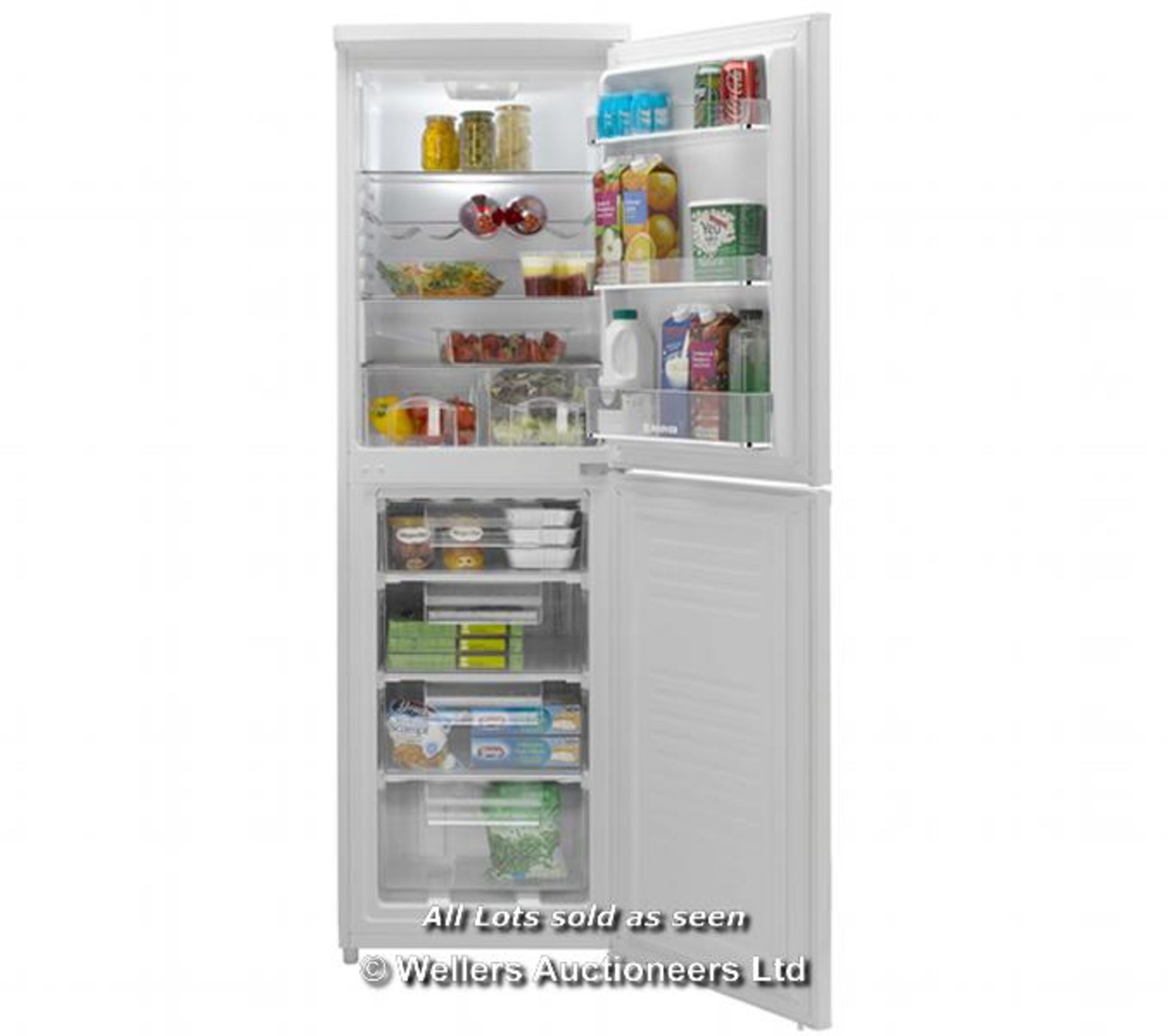 *HOOVER HSC574W 242 LITRE FRIDGE FREEZER - A+ ENERGY RATING / GRADE: RETAIL RETURN / UNBOXED ( - Image 2 of 4