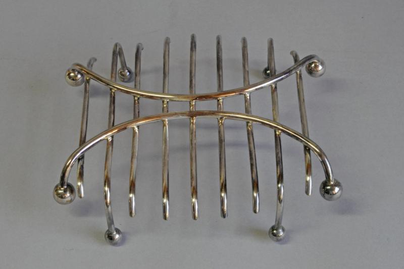 Silver plated asparagus dish by Roberts & Beck, circa 1890