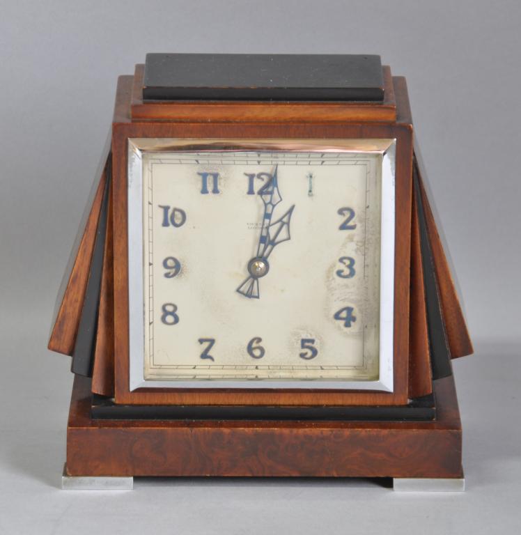 An Art Deco Vickery, London, mantel clock