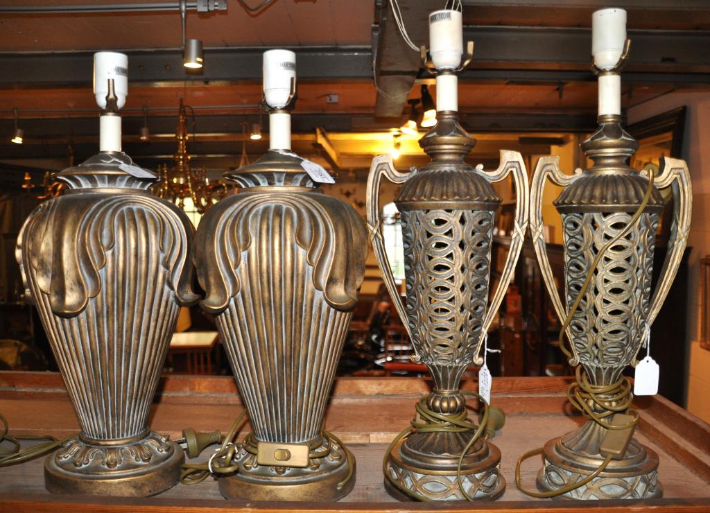 Two pairs of lamps