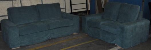 1 x 3 Seater + 2 Seater Modern Fabric Sofa Suite  – Dry Cleanable Fabric covers – Ex Display – 3