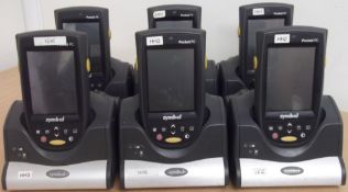 6 x Symbol N410 Wireless HandHeld Pocket PC & Barcode Scanner – Wireless – Tested Working - Colour
