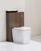 1 x Vogue ARC Bathroom BTW Cistern Unit With Top Shelf - WALNUT - Type 2E - Manufactured to the