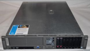 1 x HP Proliant DL380 G5 2U Rackmount File Server With Dual Quad Core Processors!