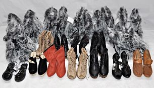 18 x Assorted Pairs Of Ladies Furry Boots - Various Sizes – Box1043 - Ref: 0000 - Recent Chain Store
