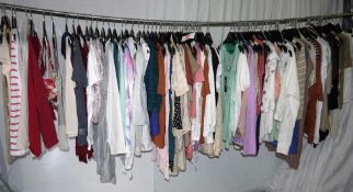105 x Items Of Assorted Women's Clothing - Box399 - Tops, Pants, Vests, Bikinis - Sizes Range From