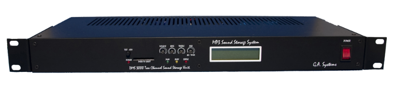 1 x DMS 3000 1U MP3 Sound Store Storage System With SD Card Slot