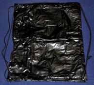 50 x Black PVC Drawstring Bags - NJB026 - CL008 - Location: Bury BL9 - RRP £75 – NEW