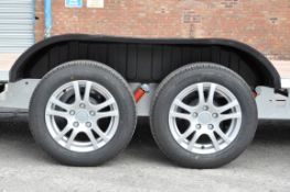 2 x Twin Axle Trailer Mudguards - Strong ABS Moulded Plastic - L139 x H25 x D28 cms - New and Unused
