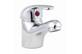 1 x Ross Mono Basin Mixer Tap (40mm) With Unslotted Extended Tail Click Clack Waste  *Brand New*