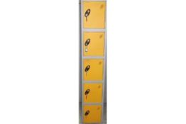 1 x Probe 5 Door Locker. All Individual Locker Doors Include A Key And All But 1 Have A Spare Key