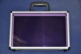 5 x Purple Trasparent Presentation Cases - NJB056 - CL008 - Location: Bury BL9  RRP £100 – NEW