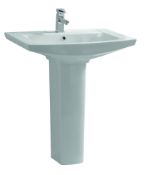 1 x Caprice Single Tap Hole Sink Basin With Full Pedestal - Vogue Bathrooms - 71cm Width - Brand New