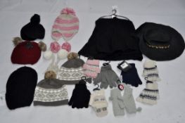 Approx 140 x Items Of Assorted Ladies & Girls Fashion Accessories – Box350 - Inc. Hats, Scarves,