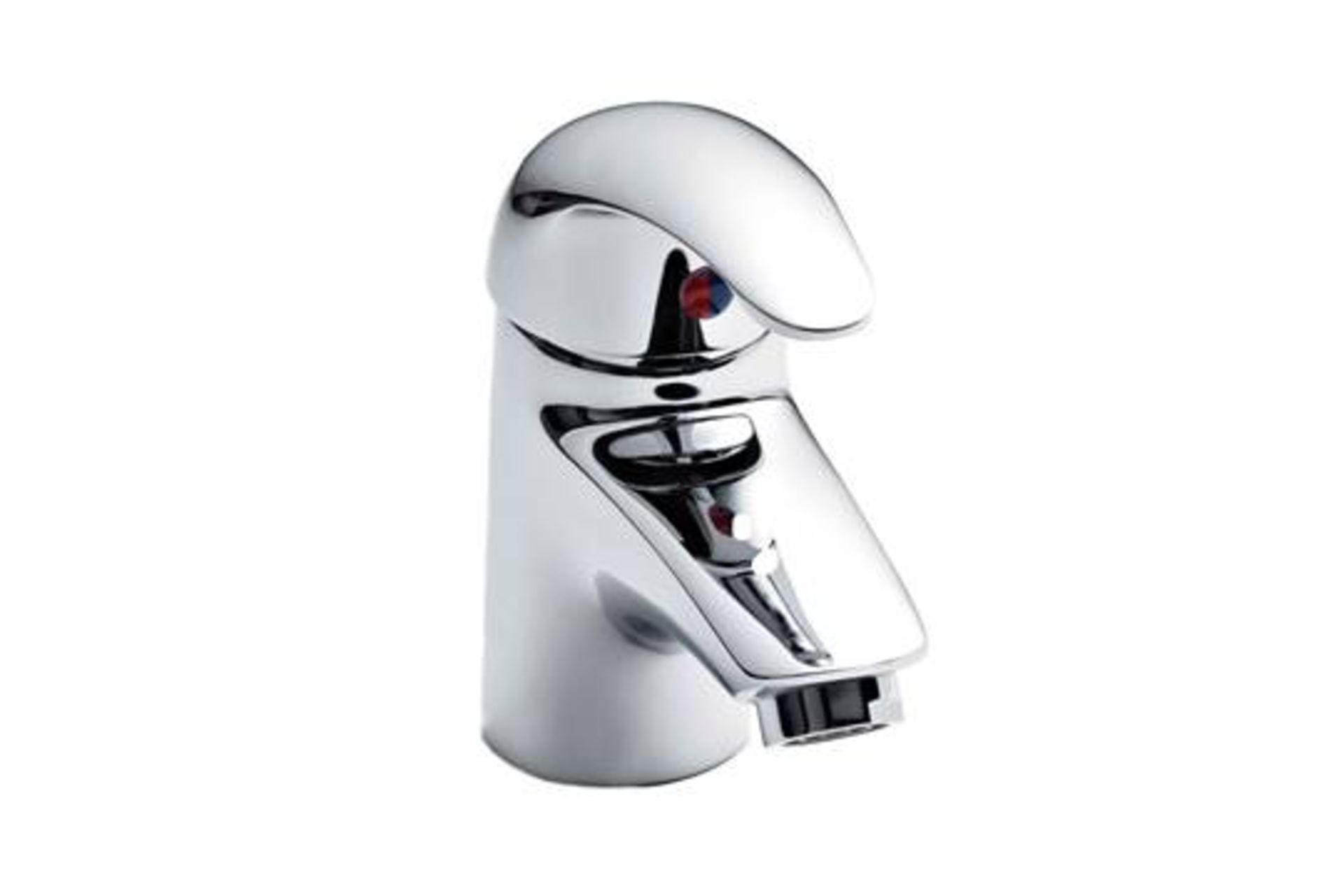 1 x Ross Mono Basin Mixer Tap (40mm) With Unslotted Extended Tail Click Clack Waste  *Brand New* - Image 2 of 3