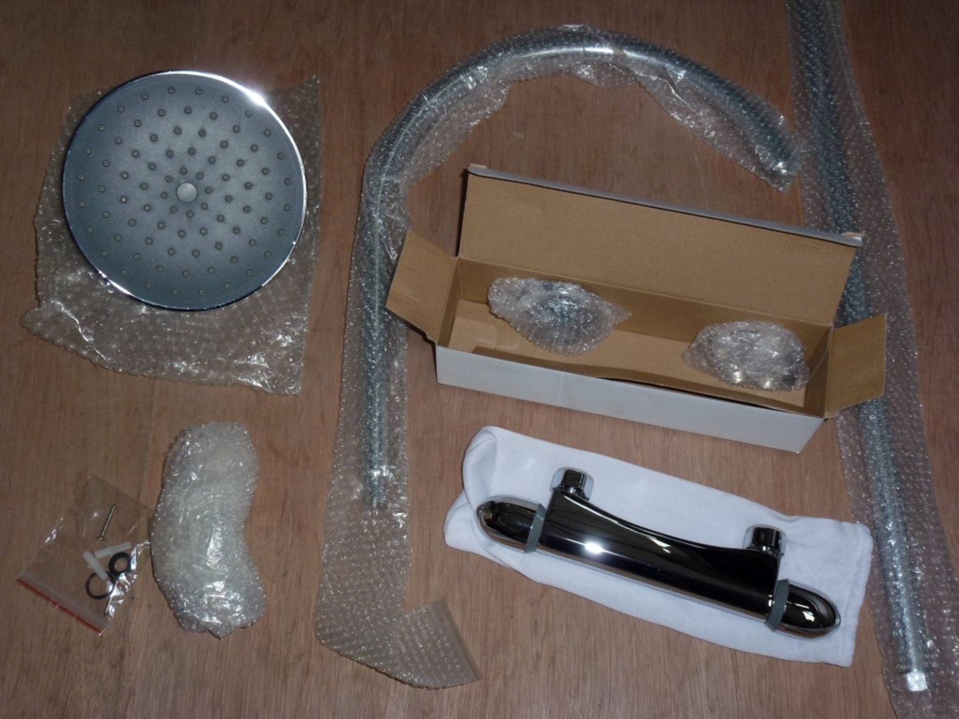 1 x Thermostatic Bar Valve Shower Kit - Includes Thermostatic Shower Valve, Shower Head and Rail Kit - Image 2 of 10