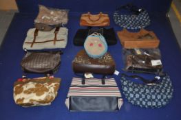 12 x various textile bags ( Shelleys,  Edinburgh Woollen Mill )  - NJB004 - CL008 - Location: Bury