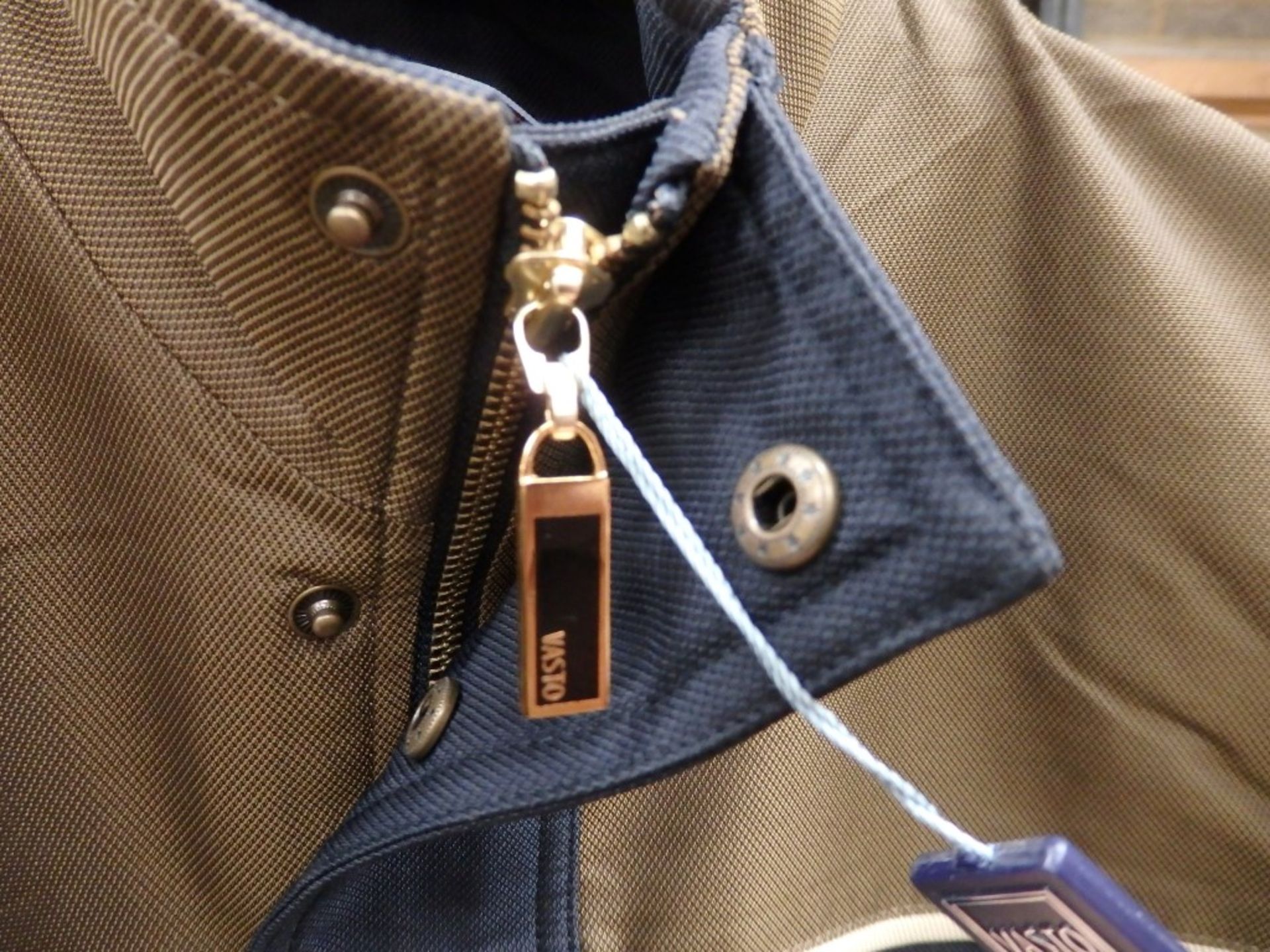 1 x Mens 'Ocean Luxury Life' - Jacket with detachable hood and Internal Zip pockets - Brown/Black - Image 6 of 15