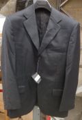 1 x Mens Designer Luxury 100% Wool - Black Blazer UK Size 38  (European 48) - CL021 - Original