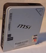 1 x MSI Wind Box DC100 Mini PC Computer – Model : MS-B023 - AMD Brazos Dual Core E-450 (1.65GHz) -