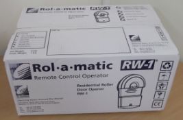 1 x Rol-a-matic Remote Control Door Operator – New Sealed – Robust - Easy to Fit Residential