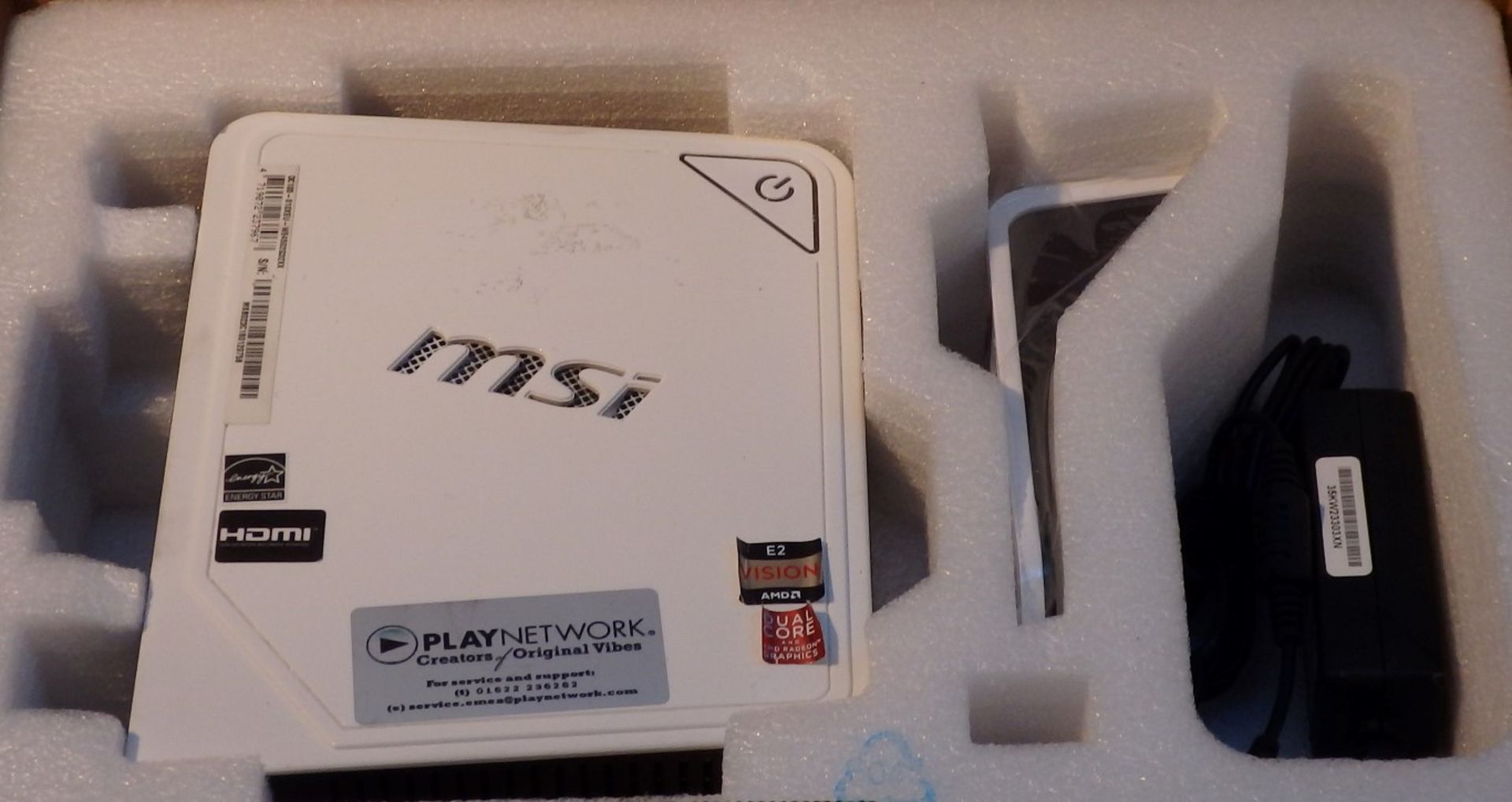 1 x MSI Wind Box DC100 Mini PC Computer – Model : MS-B023 - AMD Brazos Dual Core E-450 (1.65GHz) - - Image 4 of 10
