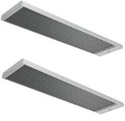 2 x Frico ELZTRIP Double Panel Radiant Heaters - Ref BEA52  –  Model E222 - L150cm  D28cm  H4.5cm –