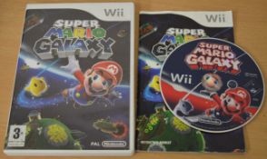 1 x Nintendo Wii Game - Super Mario Galaxy - Good Condition - Boxed With Instructions - CL007 -