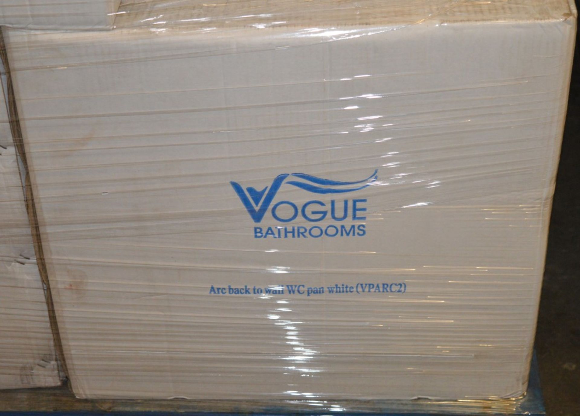 1 x Arc Back to Wall WC Toilet Pan With Soft Close Seat - Vogue Bathrooms - Brand New Boxed - Image 5 of 6