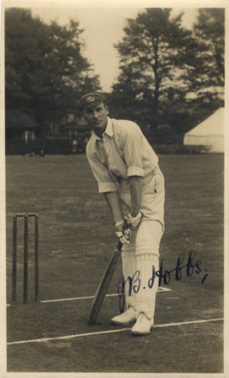 HOBBS JACK: (1882-1963) English Cricketer. Vintage signed postcard photograph of Hobbs standing in