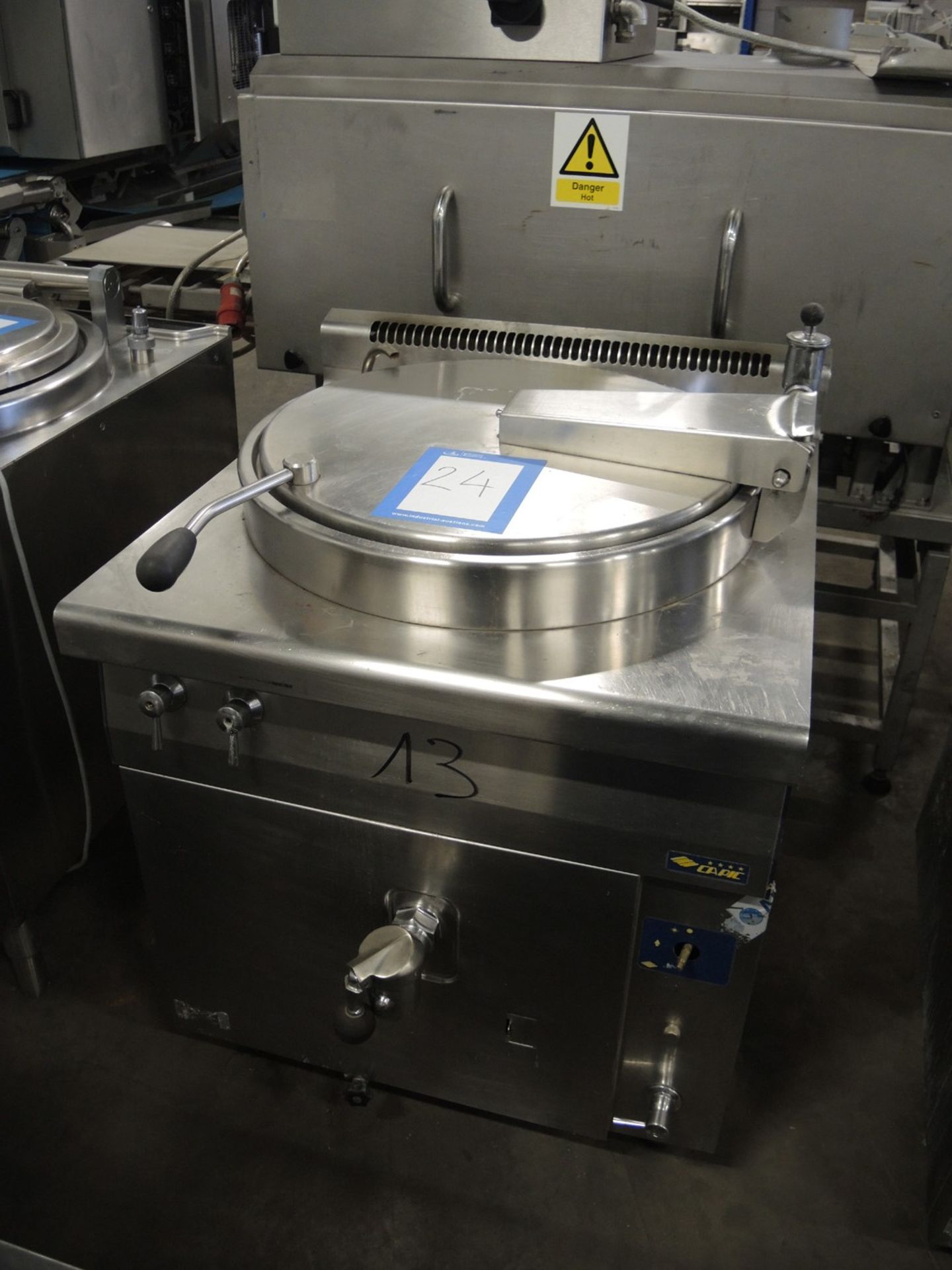 Capic cooking vessel, type: GO722W08921, dimensions: 1000 mm x 1000 mm x 1100 mm, technical