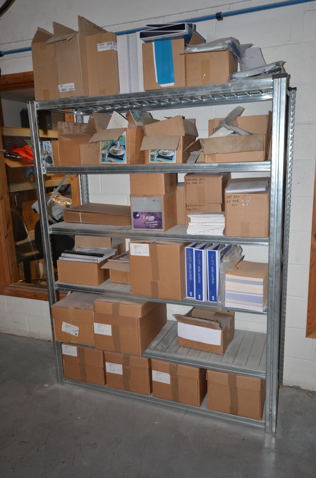 5 Bays of light duty galvanised shelving - Image 2 of 3