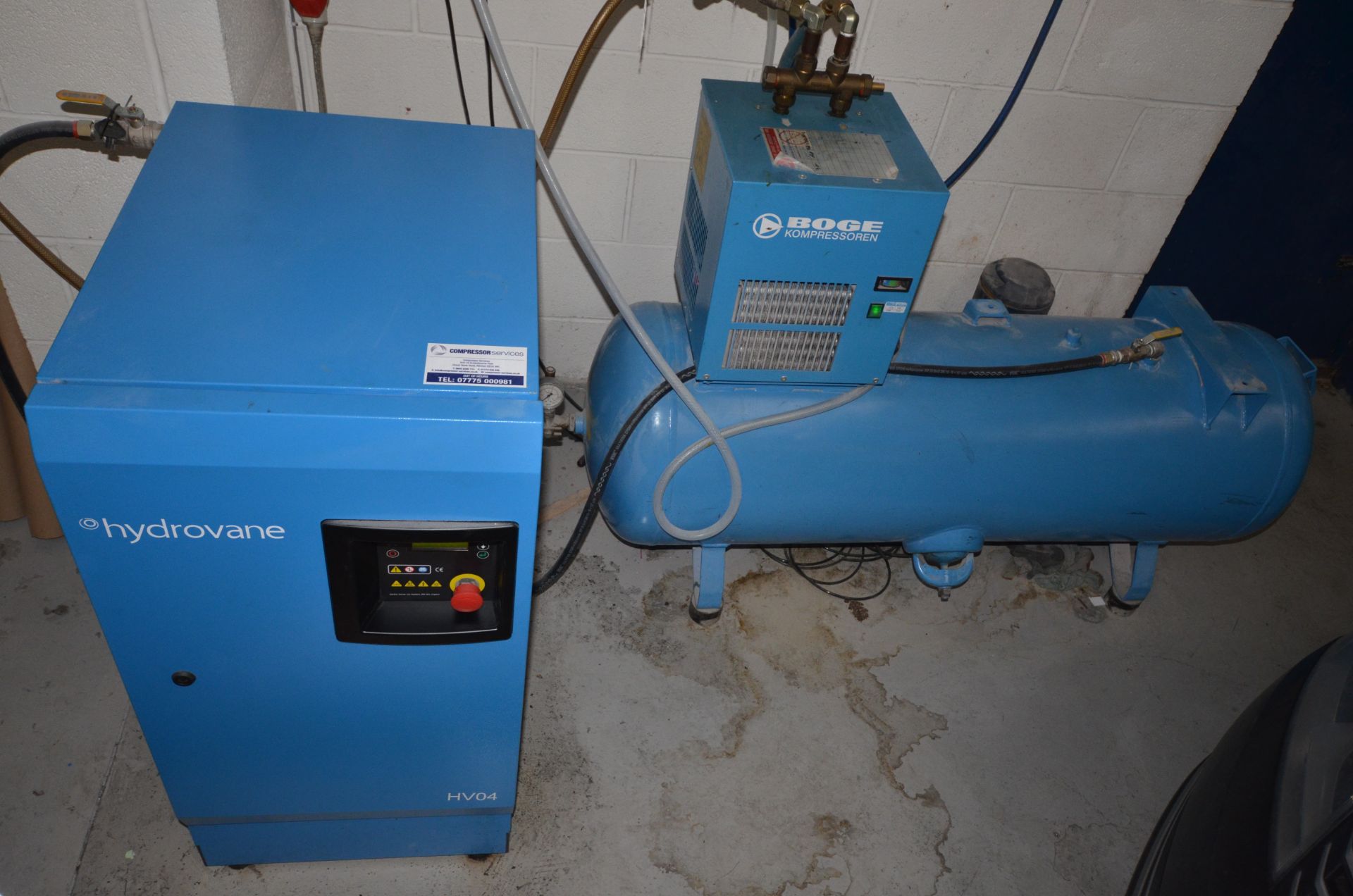 Hydrovane HV04, Boge Chiller and cylinder receiver