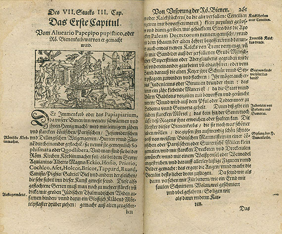 Fischart, Johannes. Binenkorb Des Heil. Römischen Immenschwarms. 1588. [Fischart, J.; Pseud.:]