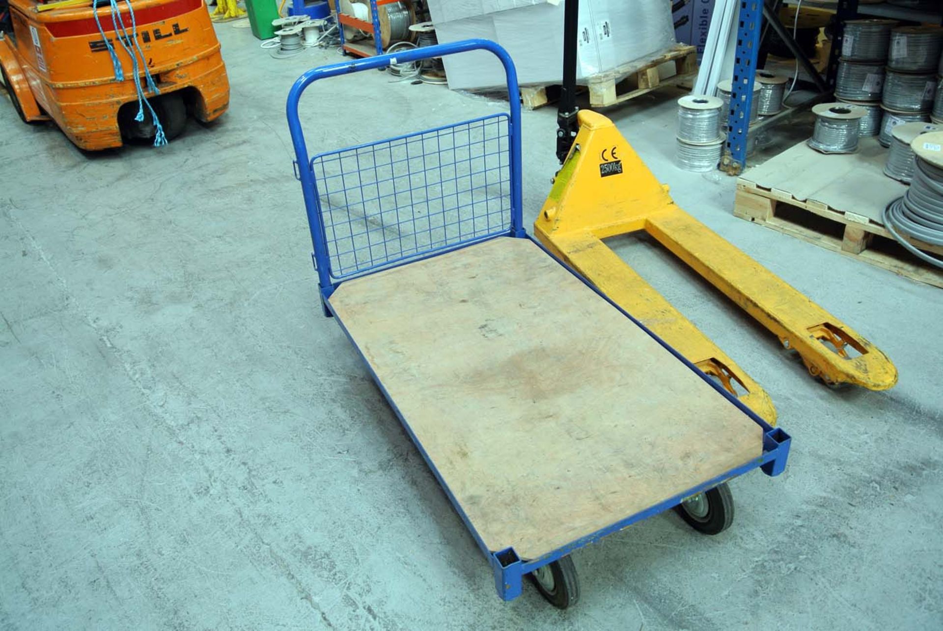 Large 4 wheel warehouse cart