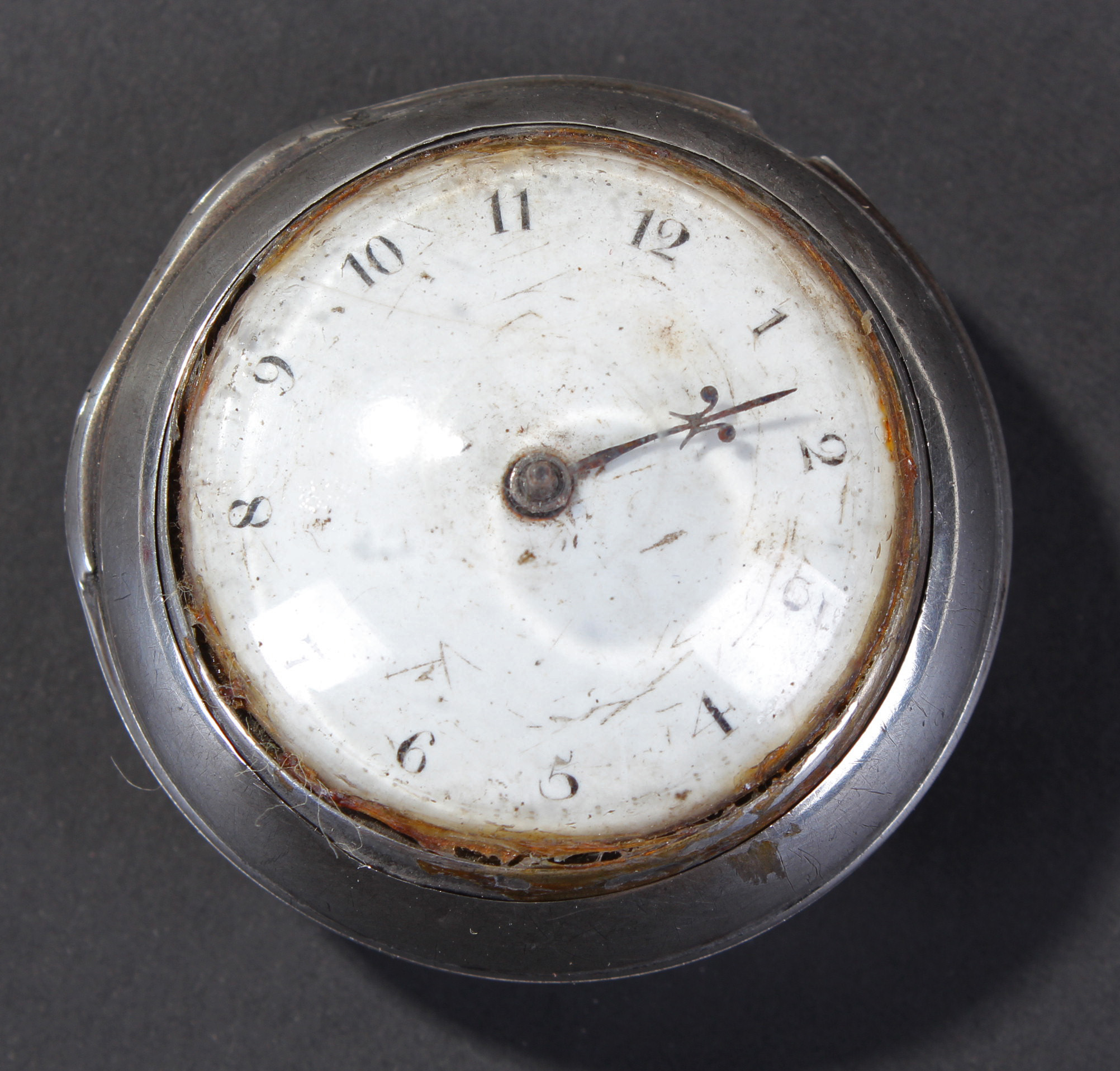 Georgian silver pair cased pocket watch engraved Robert Bunyan, Lincoln No. 1771, having plain