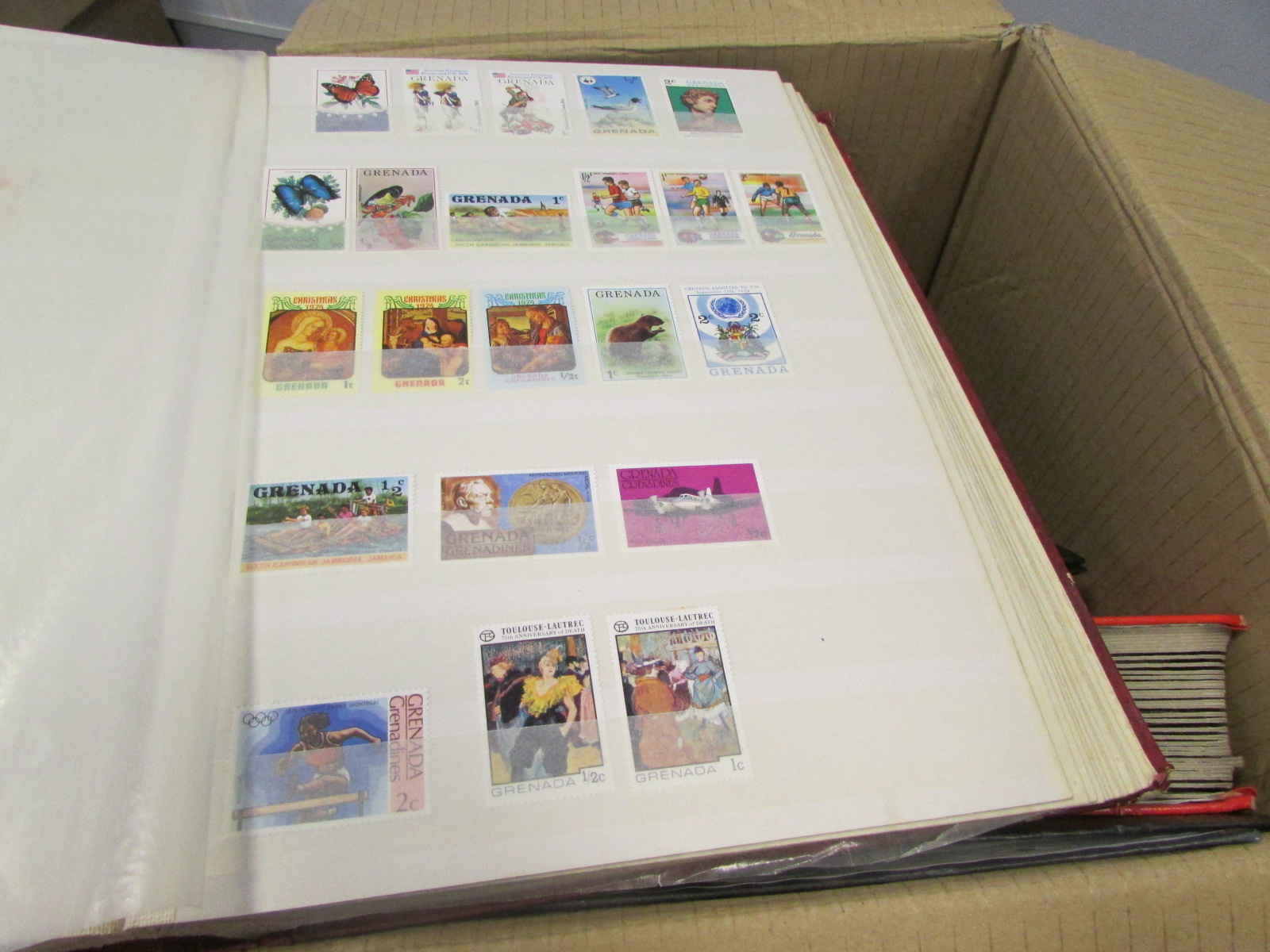 Glory box of British Commonwealth and World material in albums, very high cat value (4)