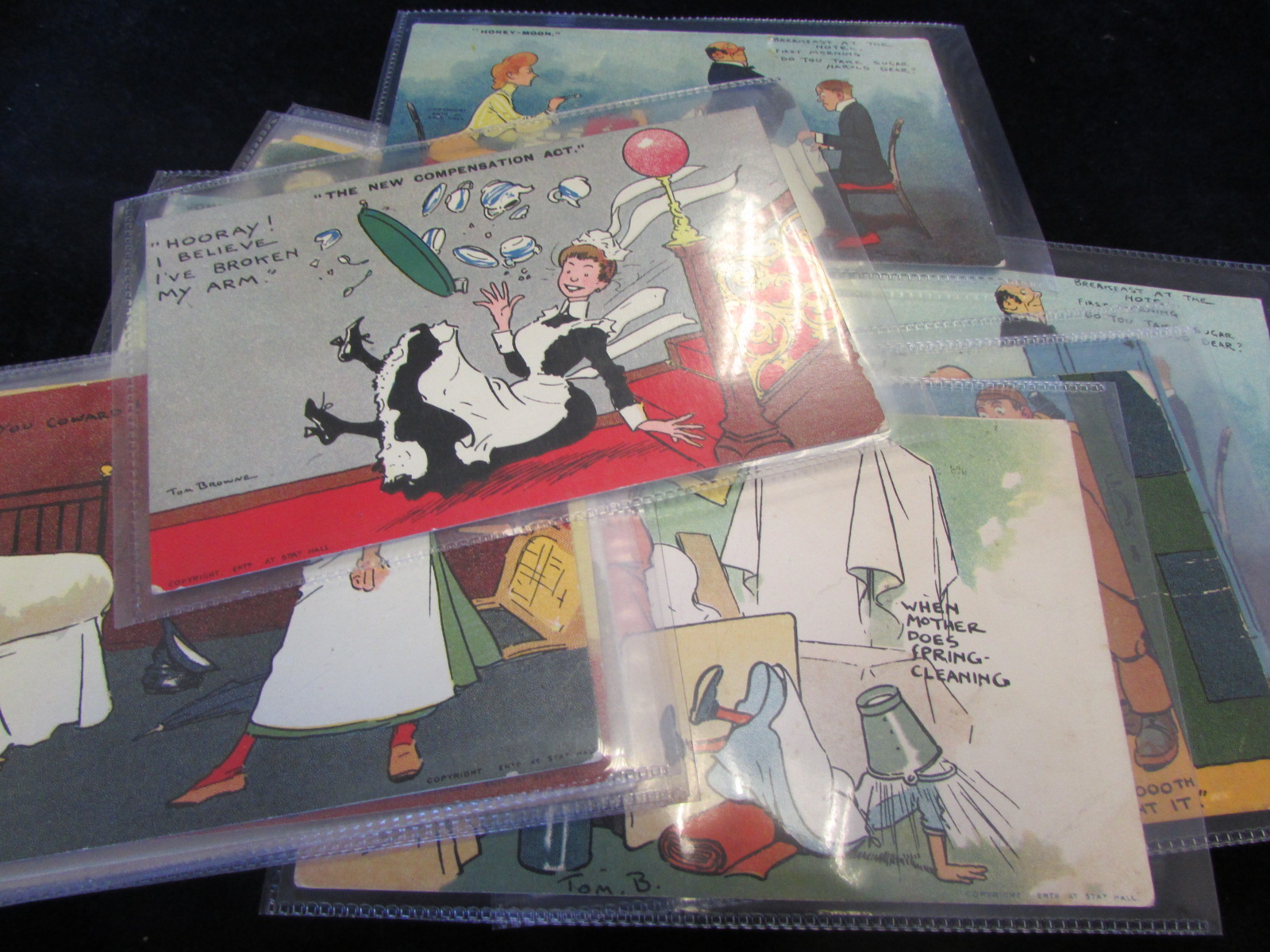 Comic Postcards - a good selection of Tom Browne (x13) and Cynicus (x12), most of the Cynicus cards