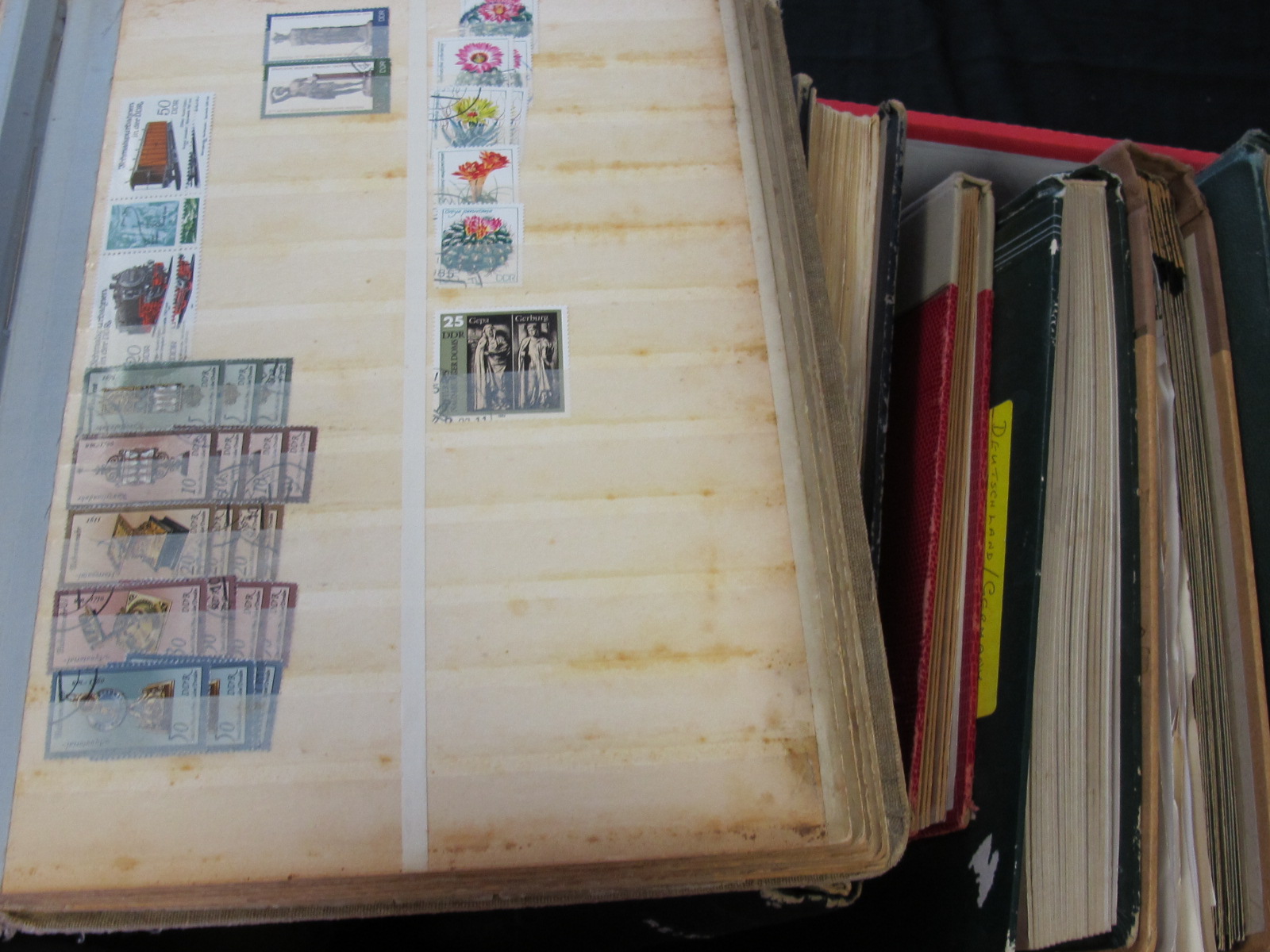 Germany - large heavy box of material in albums and stockbooks, from earlies to c1980`s, plus some